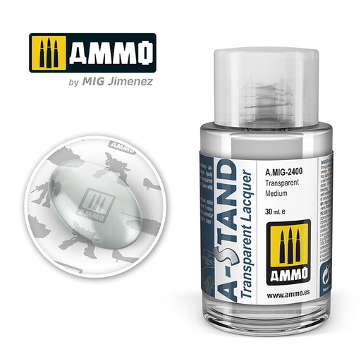 [ MIG2400 ] AMMO A-STAND TRANSPARENT MEDIUM 30ML JAR