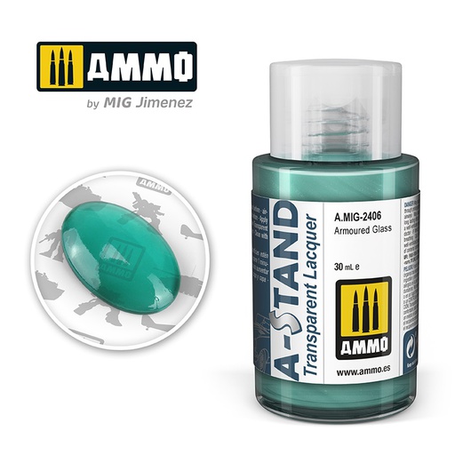 [ MIG2406 ] AMMO A-STAND TRANSPARENT ARMOURED GLASS 30ML JAR