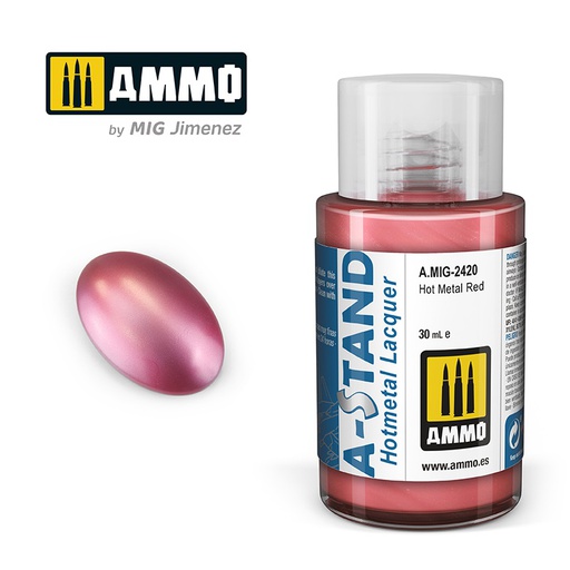 [ MIG2420 ] AMMO A-STAND HOT METAL RED 30ML JAR