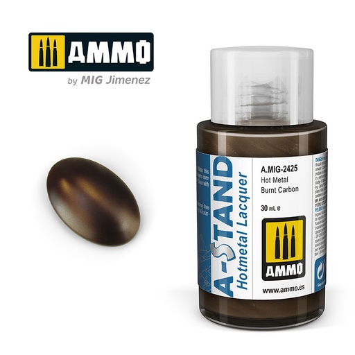[ MIG2425 ] AMMO A-STAND HOT METAL BURNT CARBON 30ML JAR