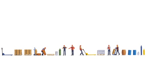 [ NO16266 ] Noch Figuren themawereld "Goederenoverslag"