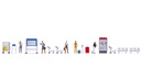 [ NO16268 ] Noch Figuren themawereld "Perron" 1/87