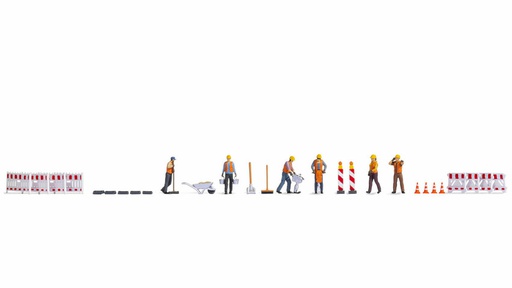 [ NO16262 ] Noch Figuren Themawereld "Wegwerkzaamheden" 1/87