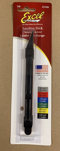 [ EXT55712] Excel Sanding Stick rood met #120 grit