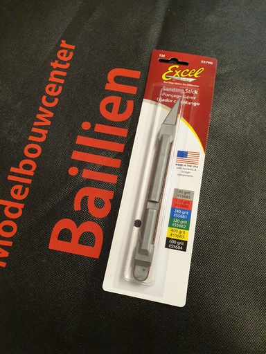 [ EXT55711] Excel Sanding Stick grey / schuurstok grijs met #80 grit