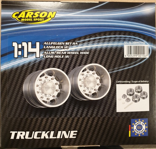 [ CA907352 ] 1/14 Alu Achtervelgen dubbel "Longhole"