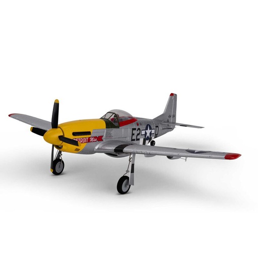 [ EFLU7350 ] UMX P-51D MUSTANG "Miss Detroit" BNF Basic
