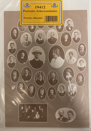 [ MM19412 ] Mini mundus Portretten en silhouetten zonder fotolijsten
