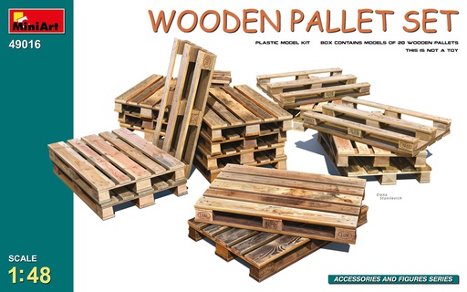 [ MINIART49016 ] Miniart Wooden pallet set 1/48
