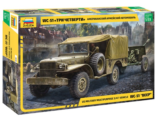 [ ZVE3656 ] Zvezda WC-51 "BEEP" 1/35