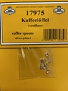 [ MM17975 ] Mini Mundus 4 koffielepels verzilverd