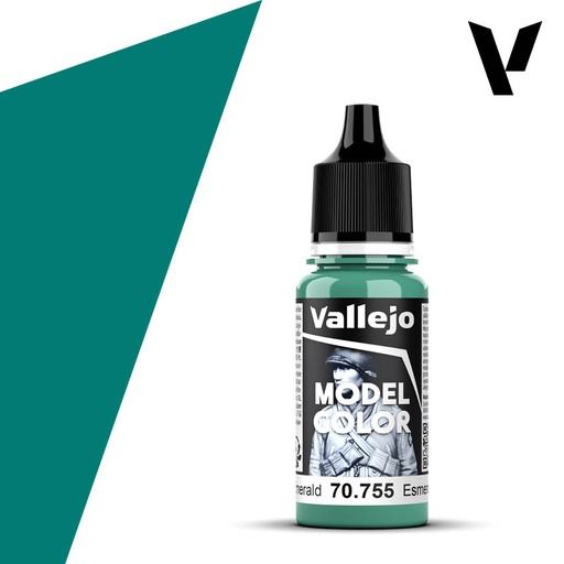 [ VAL70755 ] Vallejo Model Color Light Emerald 18ml