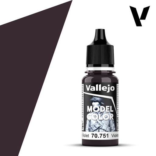 [ VAL70751 ] Vallejo Model Color Black Violet 18ml