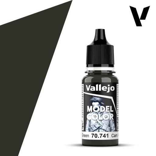 [ VAL70741 ] Vallejo Model Color Cam. Black Green 18ml