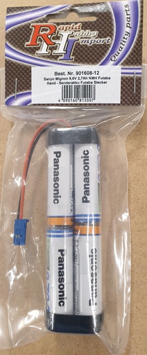 [ CA901608-12 ] Futaba Zenderakku 9.6V - 2700mAh - Futaba stekker