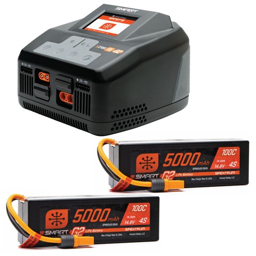 [ SPMXPSS850I ] Smart Powerstage 8S Surface Bundle: 2 x G2 5000mAh 4S Lipo IC5 & 1 x S2100 Charger