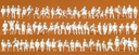 [ PRE16358 ] Preiser 72 unpainted setaed figures 1/87 HO