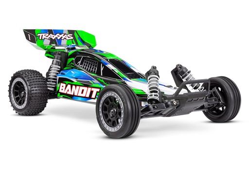 [ TRX-24254-8GRN ] Traxxas Bandit 1/10 2WD brushed HD with battery & USB-C charger - green - TRX24254-8GRN