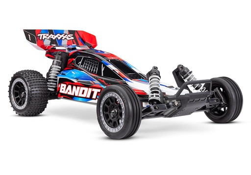 [ TRX-24254-8RED ] Traxxas Bandit 1/10 2WD brushed HD with battery & USB-C charger - red - TRX24254-8RED