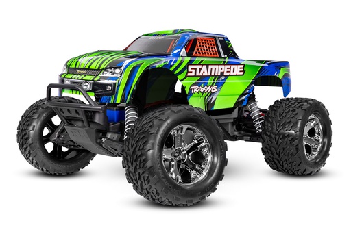 [ TRX-36254-8GRN ] Traxxas stampede 2WD brushed HD incl battery & USB-C charger - Green - TRX36254-8GRN