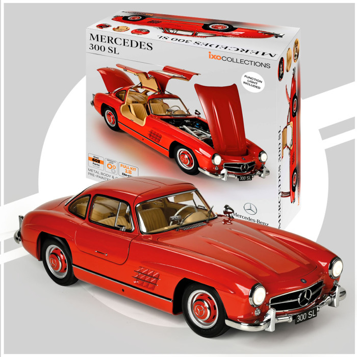 [ IXO-015 ] Ixo collections 1/8 mercedes-benz 300 SL (red) | Modelbouw ...