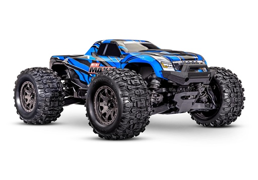 [ TRX-107154-1-BLUE ] Traxxas Mini Maxx BL-2s Blue incl battery & USB charger TRX107154-1 
