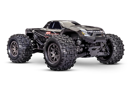 [ TRX-107154-1-BLK ] Traxxas Mini Maxx BL-2s Black incl battery & USB charger TRX107154-1 