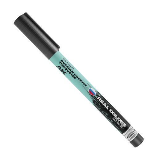 [ AKRCM031 ] Ak-interactive REAL COLORS MARKERS RUSSIAN COCKPIT TORQUOISE