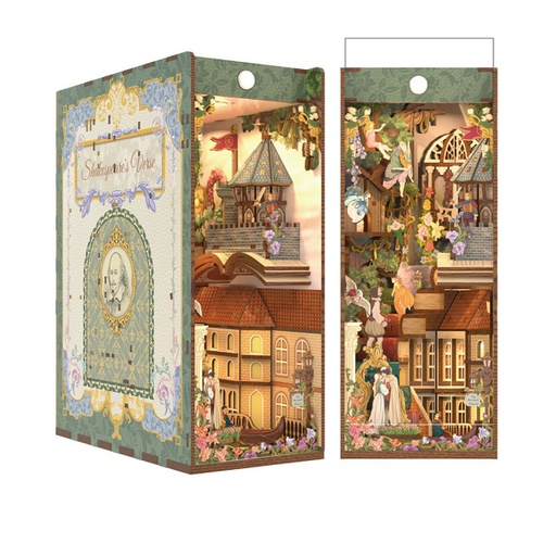 [ TONETQ129 ] Tonecheer 3D Puzzle Book Nook Kit "Shakespeare's Verse" DIY