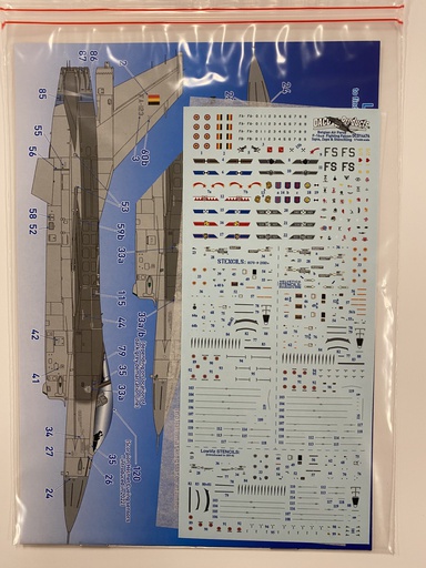 [ DACODCD14476 ] Daco Products F16A/B (MLU) 1980-90's Squadron markings, Stencilling & Zappings