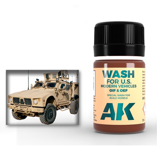 [ AK121 ] Ak-interactive Enamel effects WASH FOR OIF & OEF - US VEHICLES