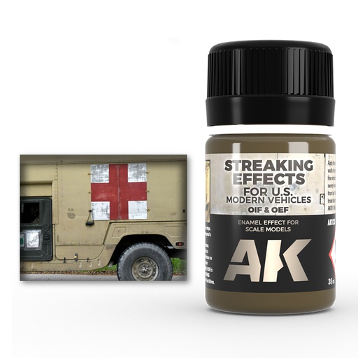 [ AK123 ] Ak-interactive Enamel effects STREAKING EFFECTS FOR OIF & OEF - US VEHICLES