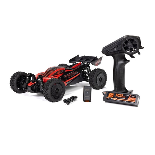 [ ARA2306ST1 ] TYPHON GROM 4x4 223S BLX BRUSHLESS SMALL SCALE BUGGY RTR With DSC, Battery & Charger, Red