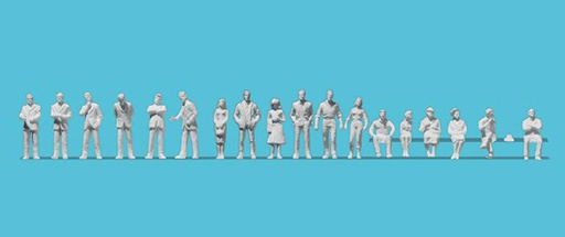 [ PRE80994 ] Preiser Passers-by, seated persons, busines men 1/200