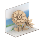 [ W56103 ] Woodypost Lovely flower
