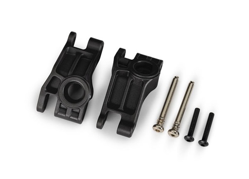 [ TRX-9150 ] TraxxasCarriers, stub axle, rear, extreme heavy duty, black (left & right)/ 3x31mm hinge pins (2)/ 3x18mm BCS (2) (for use with #9180, 9181, 9182 upgrade kit) trx9150