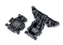 [ TRX-10728 ] TraxxasBulkhead, front (upper & lower) trx10728