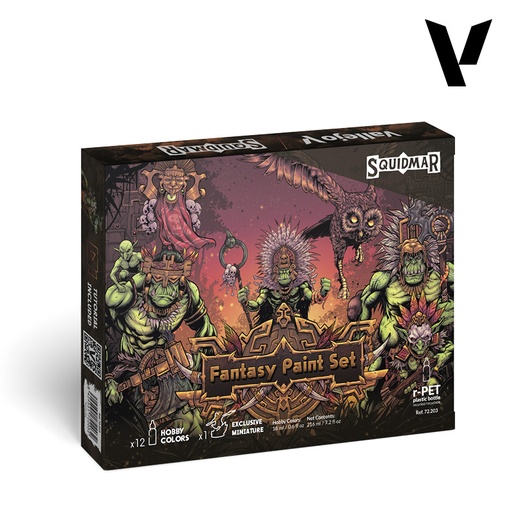 [ VAL72203 ] Vallejo Squidmar Fantasy paint set  