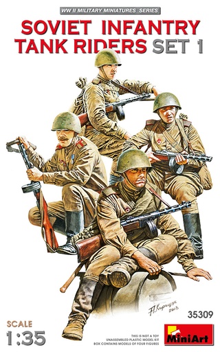 [ MINIART35309 ] Soviet infantry tank rideres set 1   1/35