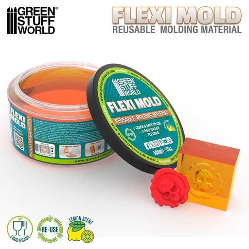 [ GSW5434 ] Green stuff world Flexi Mold - Reusable Molding Material