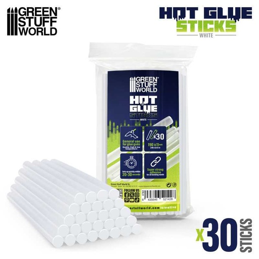 [ GSW4782 ] Green stuff world Hot Glue Sticks 11mm - Transparent