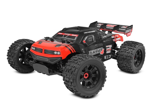 [ PROC-00292-R ] Team Corally - PUNISHER 4 - RTR - Red - Brushless Power 4S - No Battery - No Charger
