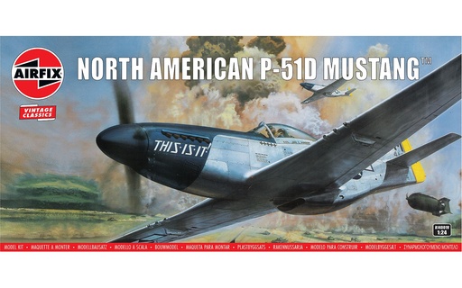 [ AIRA14001 ] Airfix North American p-51D Mustang 1/24