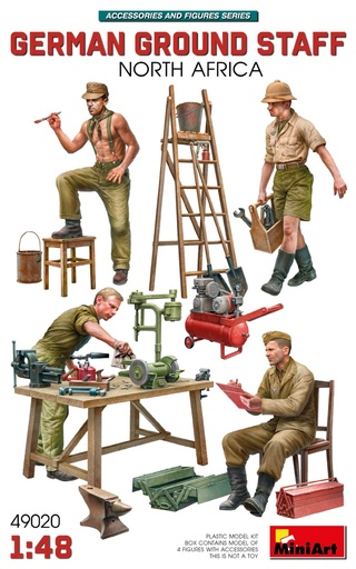 [ MINIART49020 ] Miniart German Ground Staff North Africa 1/48