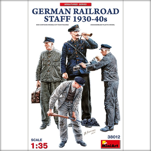 [ MINIART38012 ] Miniart German Railroad Staff 1930-40s 1/35