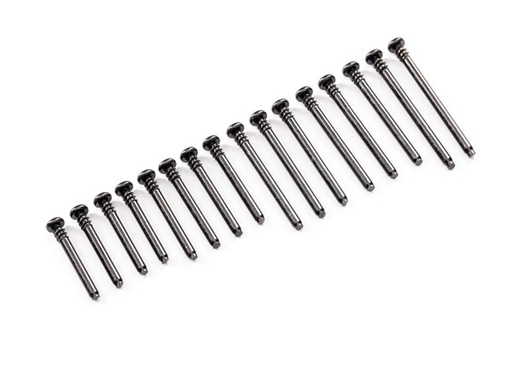 [ TRX-10740 ] Traxxas Suspension screw pin set, front or rear, 3x40mm (6), 3x32mm (4), 3x28mm (4), 3x46mm (2) - trx10740