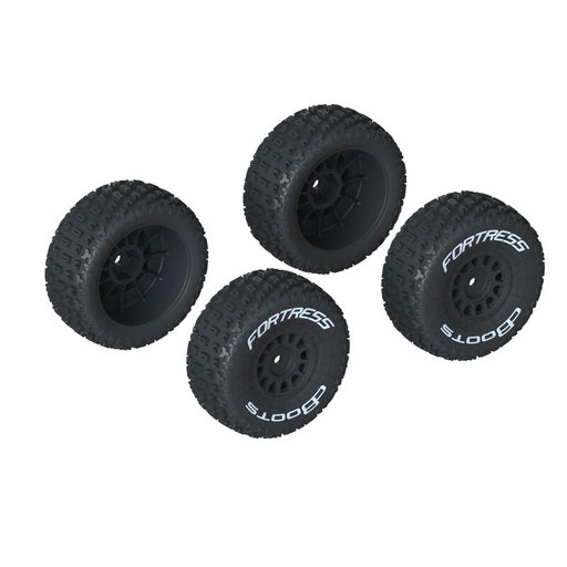 [ ARA550117 ] dBoots 'FORTRESS' Tire Set Glued Black - 4st
