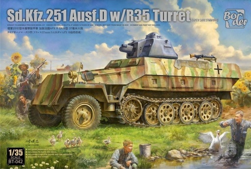 [ BORDERBT-042 ] Sd.Kfz.251 Ausf.D w/ R35 Turret 1/35