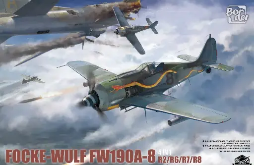[ BORDERBF-009 ] Border model Focke-Wulf Fw190 A-8 4in1 (R2/R6/R7/R8) 1/35
