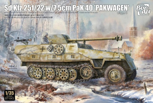 [ BORDERBT-043 ] Border model Sd.Kfz.251/22 with 7,5 cm PaK 40 "Pakwagen"